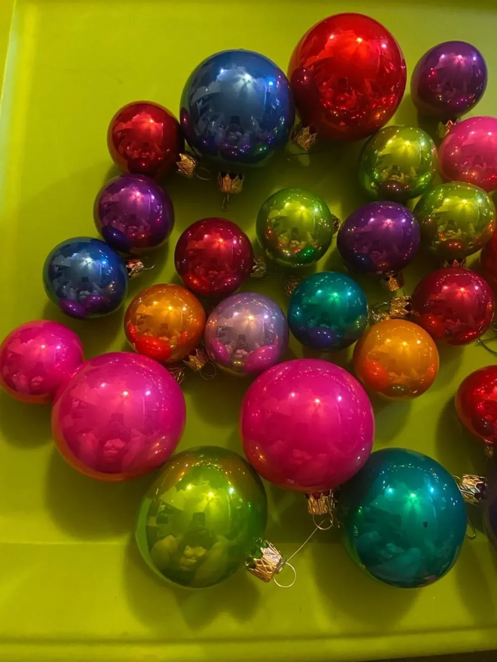 Vintage vibrant glossy